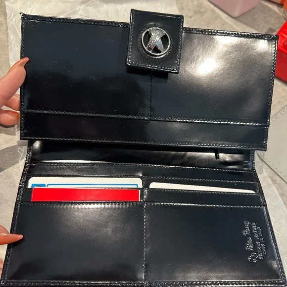 Paloma Picasso Genuine Leather Black Wallet - NEVER USED - Picture 3 of 6